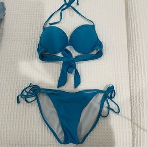 Blue bikini